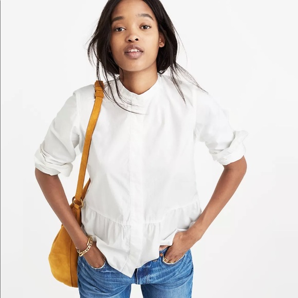 Madewell Tops - Madewell Lakeside Peplum Shirt